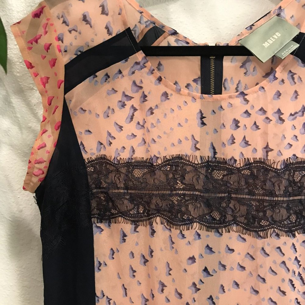 Anthropologie Maeve Evangeline Sheer Top - Picture 4 of 9